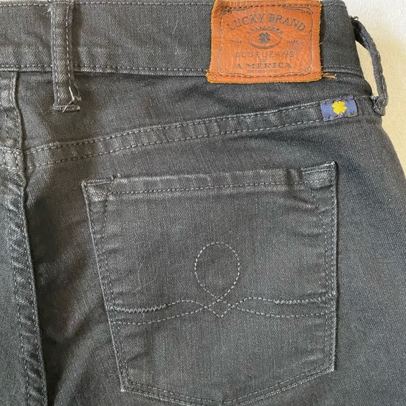 Lucky Brand Mid Rise Sofia Boot Cut (Re-Hemmed 26"Inseam) Black Denim Jeans.Sz8 - Picture 13 of 16